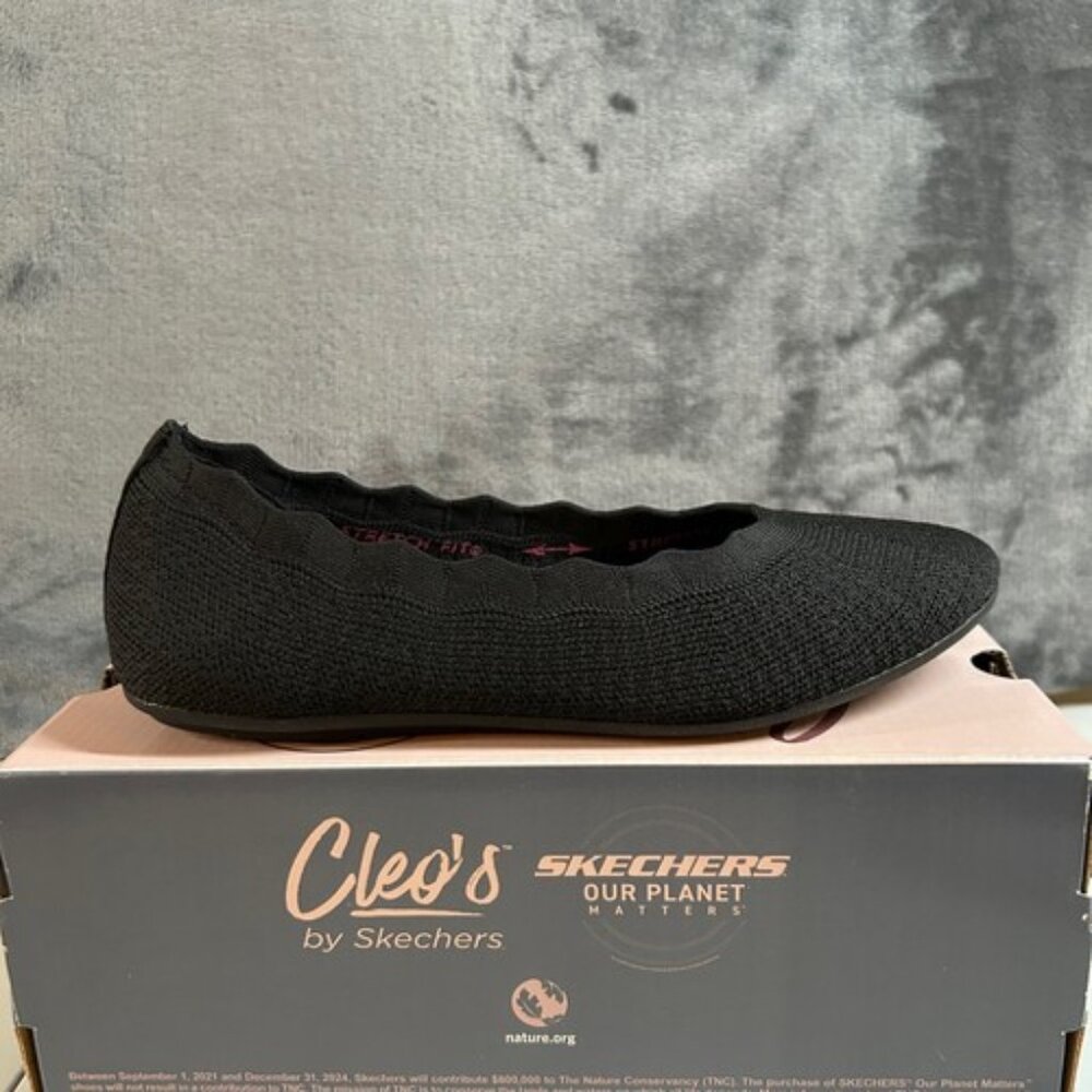 Sketchers WOMEN'S Cleo 2.0 - Lovespell Black Size 7.5